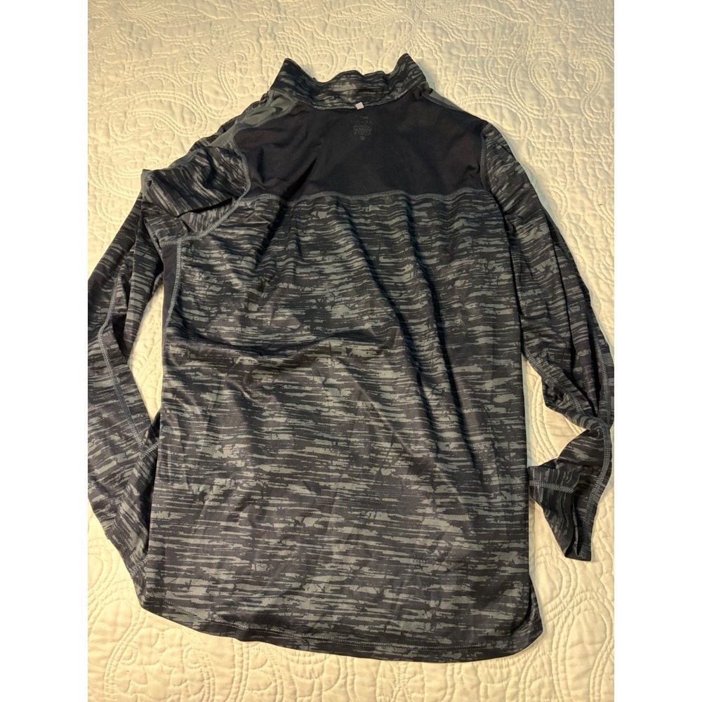 Nike Running Dri-FIT 1/4 Zip Pullover Womens XL Grey Camo Thumbhole Long Sleeve - Picture 4 of 4
